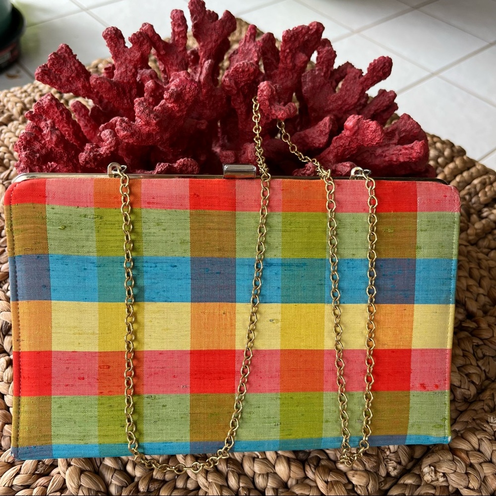 Vintage Town & Country Silk Convertible Clutch